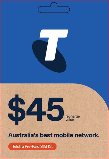 [100250715] Telstra Preloaded Starter Kit $45  