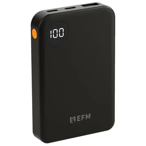 [EFPB5EU932BLA] EFM 5,000mAh Essential Power Bank w/Digital Display