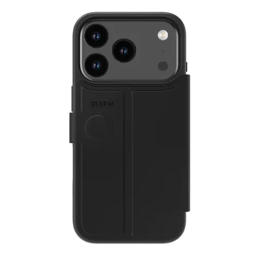 [EFCVEAE616BLA] EFM Venice Wallet Case suits iPhone 17 Pro - Black