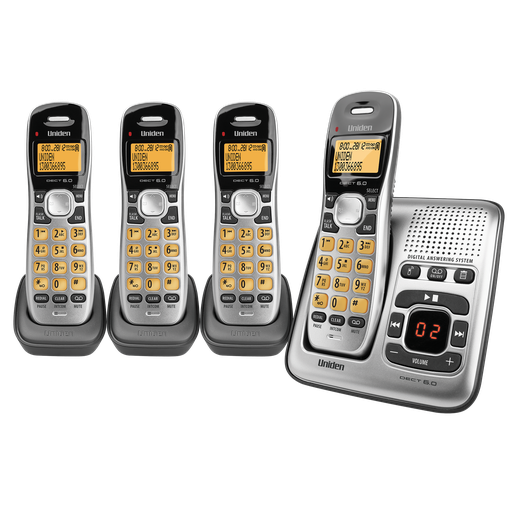 [DECT1735+3] Uniden DECT1735 Cordless Phone 4 Pack