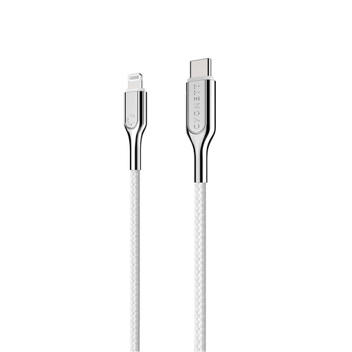 [CY2802PCCCL] Cygnett Armoured Lightning to USB-C Cable 2m - White